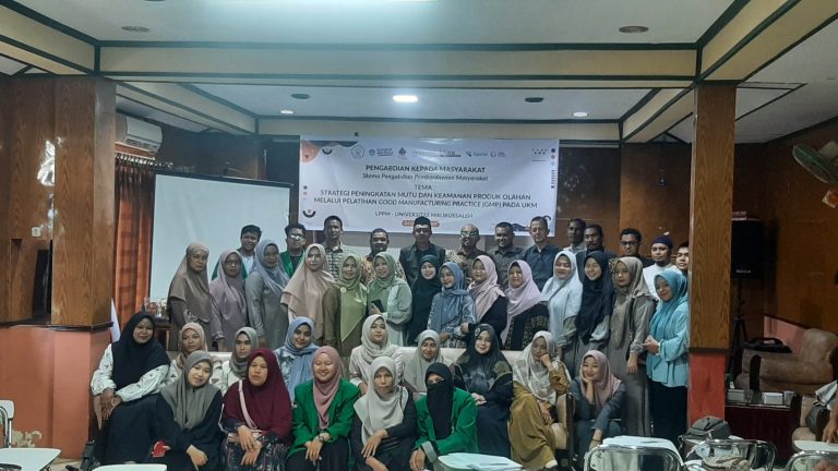 Pelatihan Good Manufacturing Practice Sebagai Strategi Peningkatan Mutu Dan Keamanan Produk Olahan Pada UKM Piyasan Nanggroe Kab. Aceh Utara